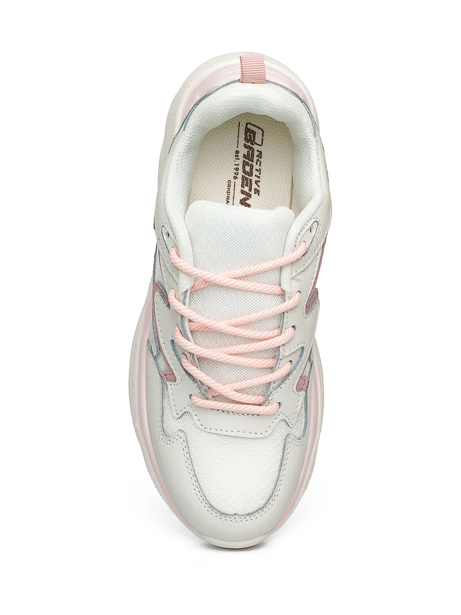 Бело-розовые кроссовки